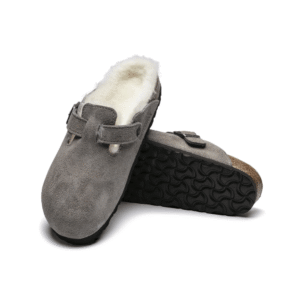 ⁦Birkenstock Boston Shearling Fur Grey⁩ – תמונה ⁦4⁩