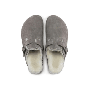 ⁦Birkenstock Boston Shearling Fur Grey⁩ – תמונה ⁦3⁩
