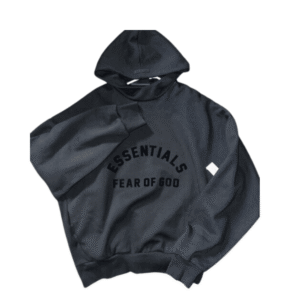 ⁦FOG Essentials Hoodie Black Velvet Logo⁩ – תמונה ⁦3⁩