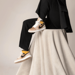 Nike Air Jordan 1 Mid Particle Beige – תמונה 3