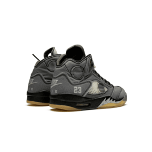 ⁦Nike Air Jordan 5 Retro Off-White Black⁩ – תמונה ⁦3⁩