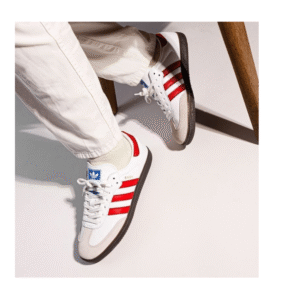 ⁦Adidas Samba OG White Red - אדידס סמבה⁩ – תמונה ⁦3⁩