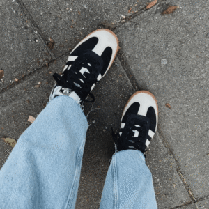 ⁦Adidas Originals Samba Vegan Black Gray - אדידס סמבה⁩ – תמונה ⁦4⁩