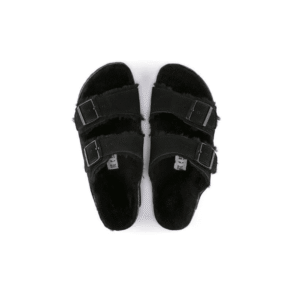 ⁦Birkenstock Arizona fur All Black⁩ – תמונה ⁦3⁩