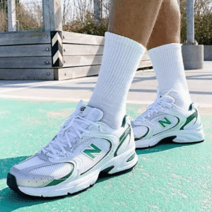 ⁦New Balance 530 Trainers White And Green⁩ – תמונה ⁦4⁩