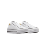 ⁦Converse All Stars Low Lift Platform white- נעלי אולסטאר⁩ – תמונה ⁦2⁩