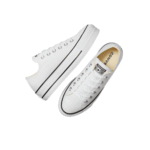 ⁦Converse All Stars Low Lift Platform white- נעלי אולסטאר⁩ – תמונה ⁦3⁩