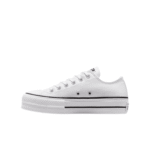 ⁦Converse All Stars Low Lift Platform white- נעלי אולסטאר⁩ – תמונה ⁦4⁩