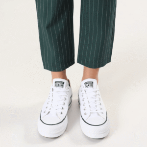Converse All Stars Low Lift Platform white- נעלי אולסטאר – תמונה 9