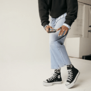 ⁦Converse All Stars Lift Platform High Black - נעלי אולסטאר פלטפורמה⁩ – תמונה ⁦8⁩