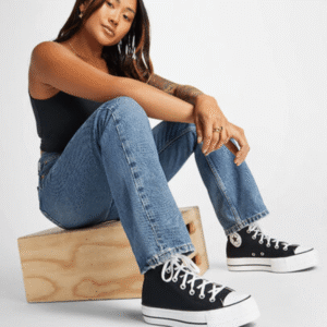 ⁦Converse All Stars Lift Platform High Black - נעלי אולסטאר פלטפורמה⁩ – תמונה ⁦9⁩