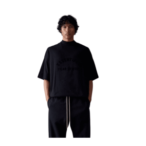 ⁦Fear of God Essentials Jet Black T-Shirt⁩ – תמונה ⁦3⁩