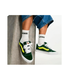 Vans Knu Skool Green & Yellow – תמונה 3