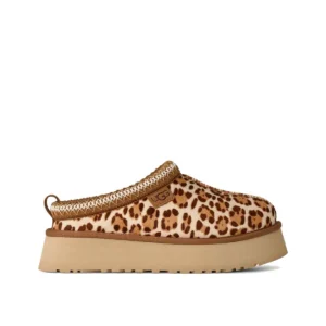 ⁦UGG Tazz Plains Felicity Leopard כפכפי טאז מנומר פלטפורמה לנשים⁩ – תמונה ⁦2⁩