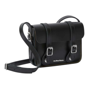 ⁦Dr. Martens Leather Crossbody Bag 7" Satchel Black תיק צד מעור⁩ – תמונה ⁦1⁩