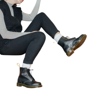 ⁦Dr. Martens Pascal Boot Black 1460 מגפי עור לנשים ולגברים⁩ – תמונה ⁦30⁩