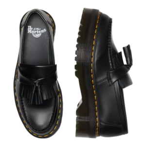 ⁦Dr. Martens Adrian Quad Black נעלי לופר פלטפורמה⁩ – תמונה ⁦12⁩