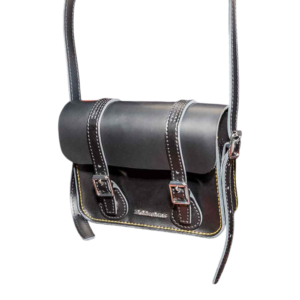 ⁦Dr. Martens Leather Crossbody Bag 7" Satchel Black תיק צד מעור⁩ – תמונה ⁦3⁩