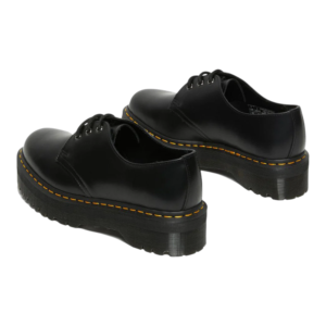 ⁦Dr. Martens 1461 Quad 3 Eye Shoe Polished Smooth Black נעלי יוניסקס⁩ – תמונה ⁦3⁩