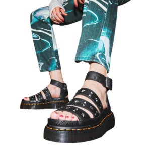 ⁦Dr. Martens Clarissa II Quad Black Aunt Sally סנדלי פלטפורמה לנשים⁩ – תמונה ⁦13⁩