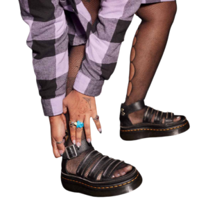 ⁦Dr. Martens Clarissa II Quad Black Aunt Sally סנדלי פלטפורמה לנשים⁩ – תמונה ⁦15⁩