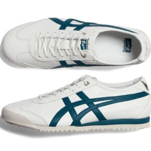 ⁦נעלי Onitsuka Tiger MEXICO 66 SD - לבן-שחור/ירוק-אשוח⁩ – תמונה ⁦5⁩