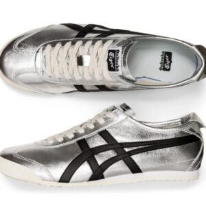 Onitsuka Tiger MEXICO 66 טהור כסף/שחור – תמונה 5