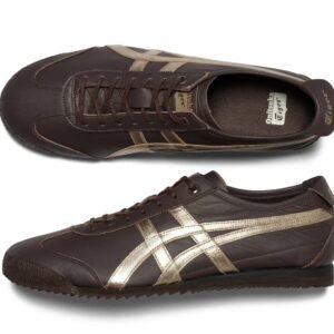 ⁦נעלי Onitsuka Tiger MEXICO 66 SD - חום ליקוריץ/שמפניה⁩ – תמונה ⁦3⁩