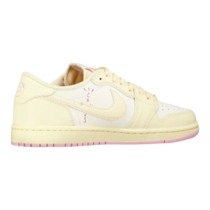 נעלי Travis Scott x Air Jordan 1 Low OG בצבע בז' מעור איכותי – תמונה 4