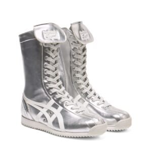 נעלי Onitsuka Tiger MEXICO 66 BOXING בצבע כסף טהור/לבן-שחור – תמונה 3