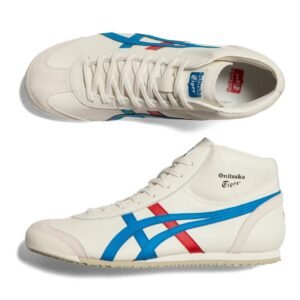 נעלי Onitsuka Tiger MEXICO Mid Runner לבנות/כחולות – תמונה 5