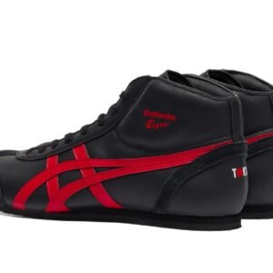 ⁦נעלי Onitsuka Tiger MEXICO Mid Runner שחורות/אדומות קלאסיות⁩ – תמונה ⁦3⁩