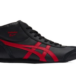⁦נעלי Onitsuka Tiger MEXICO Mid Runner שחורות/אדומות קלאסיות⁩ – תמונה ⁦1⁩