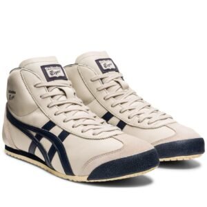 נעלי Onitsuka Tiger MEXICO Mid Runner בצבע ליבנה/דיו הודי – תמונה 4
