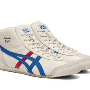 נעלי Onitsuka Tiger MEXICO Mid Runner לבנות/כחולות – תמונה 4