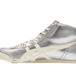 ⁦נעלי Onitsuka Tiger MEXICO Mid Runner בצבע כסוף/קרם⁩ – תמונה ⁦2⁩