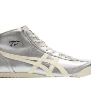 ⁦נעלי Onitsuka Tiger MEXICO Mid Runner בצבע כסוף/קרם⁩ – תמונה ⁦1⁩