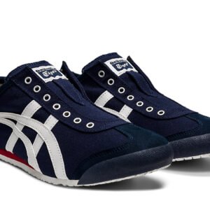 נעלי Onitsuka Tiger MEXICO 66 SLIP-ON כחול נייבי/לבן-שחור – תמונה 4