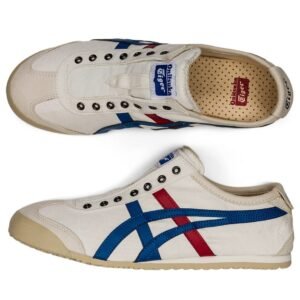 ⁦נעלי Onitsuka Tiger MEXICO 66 - נעלי סליפ-און לבנות/טריקולור⁩ – תמונה ⁦5⁩