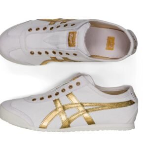 ⁦Onitsuka Tiger MEXICO 66 SLIP-ON לבן/זהב טהור⁩ – תמונה ⁦5⁩