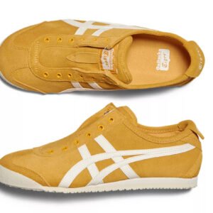 ⁦Onitsuka Tiger MEXICO 66 SLIP-ON זהוב זוהר/קרם⁩ – תמונה ⁦5⁩