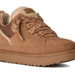 נעלי סניקרס UGG Lowmel לגברים בצבע Chestnut – זמש איכותי ונוחות יומיומית – תמונה 2