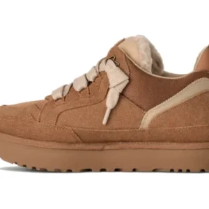 נעלי סניקרס UGG Lowmel לגברים בצבע Chestnut – זמש איכותי ונוחות יומיומית – תמונה 3