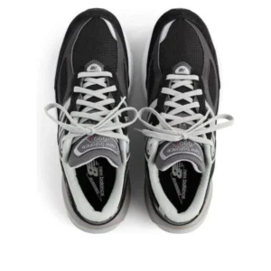 נעלי New Balance 990v6 Made in USA Black Grey White לנשים וגברים – תמונה 3