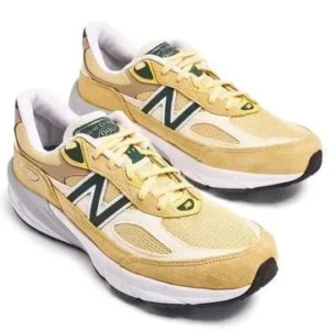 ⁦נעלי New Balance 990v6 Made in USA צהוב ירוק⁩ – תמונה ⁦4⁩