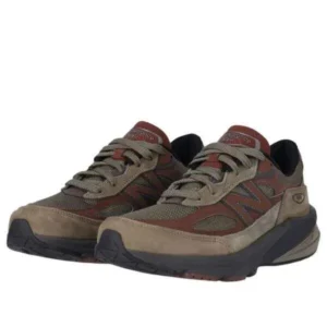 ⁦נעלי New Balance 990v6 Made in USA הסוואה כהה אלון עשיר⁩ – תמונה ⁦2⁩