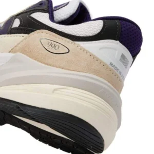 נעלי New Balance 990v6 Made In USA לבן שחור שזיף – תמונה 5
