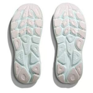 Hoka Clifton 10 Wide נעלי ריצה רחבות עם ריכוך ותמיכה 'White/Cielo Blue' – תמונה 7