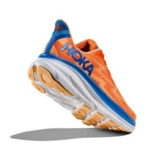 Hoka Clifton 9 נעלי ריצה קלות עם ריכוך ונוחות 'Vibrant Orange/Impala' – תמונה 5