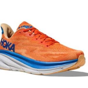 Hoka Clifton 9 נעלי ריצה קלות עם ריכוך ונוחות 'Vibrant Orange/Impala' – תמונה 2